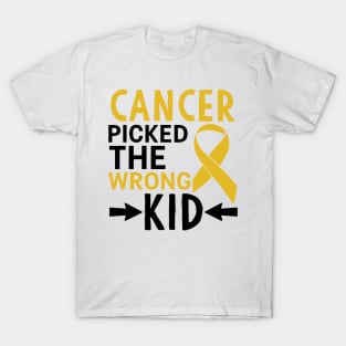 Cancer Picked The Wrong Kid T-Shirt